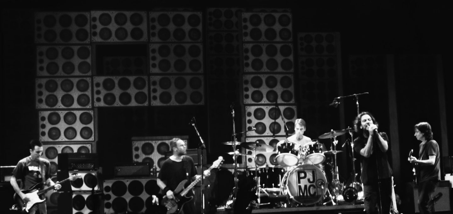 Pearl Jam performing at O2 World in Berlin on 5 July 2012