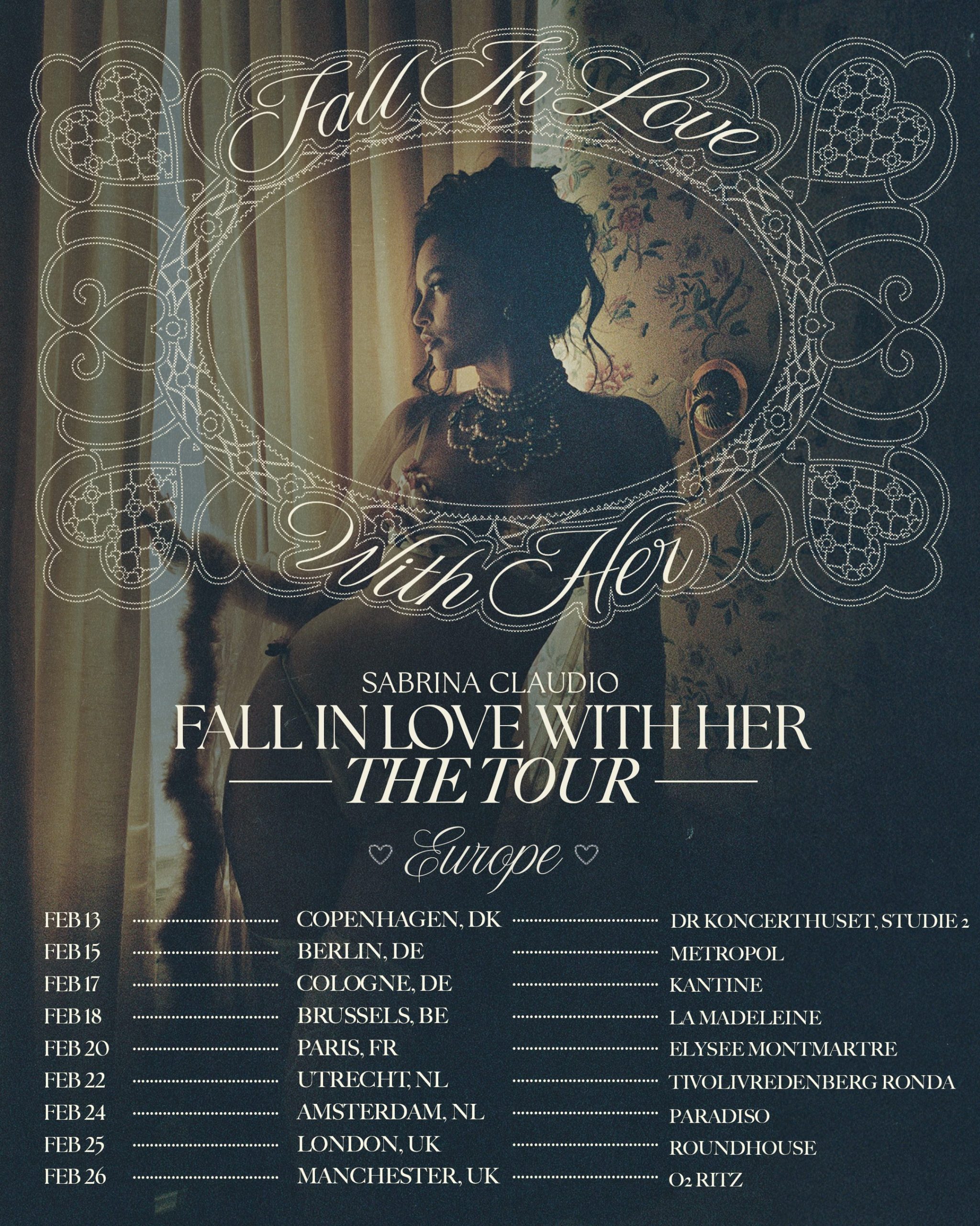 sabrina claudio europe uk tour admat
